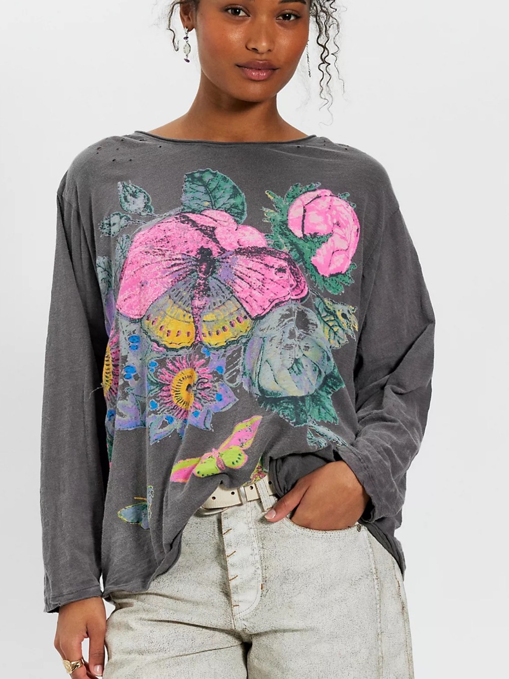 Magnolia Pearl Flor De La Pasion Long Sleeve Tee